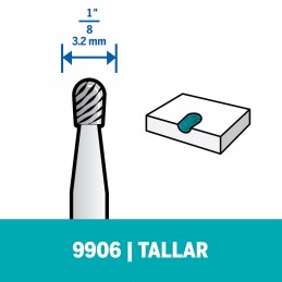 FRESA CARBURO TUNGSTENO 1/8 DREMEL