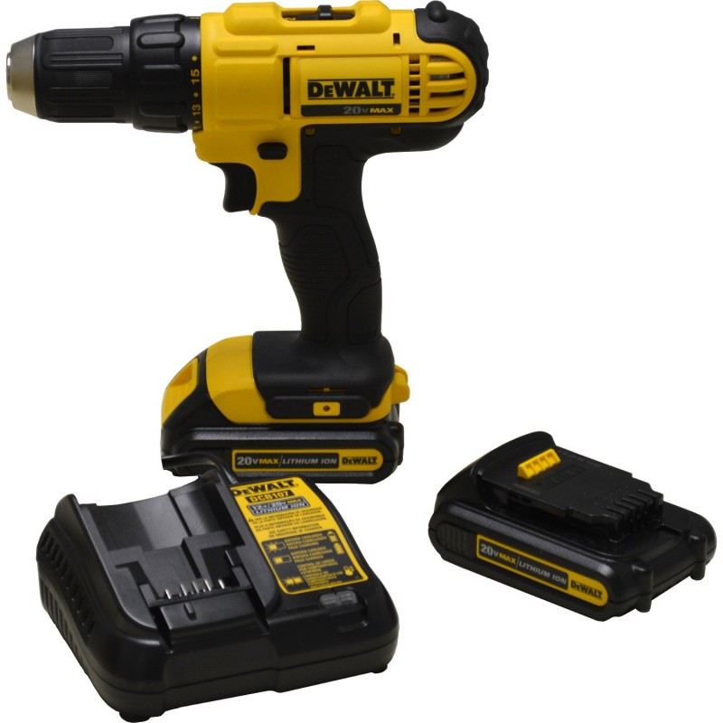 TALADRO DE ROTACIÓN 1/2 PULG INALAMBRICO DEWALT DCD771C2-B3